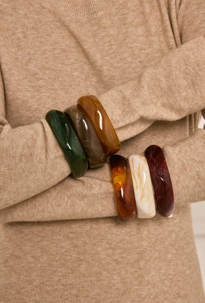 Resin bangle bracelets 324JJ05