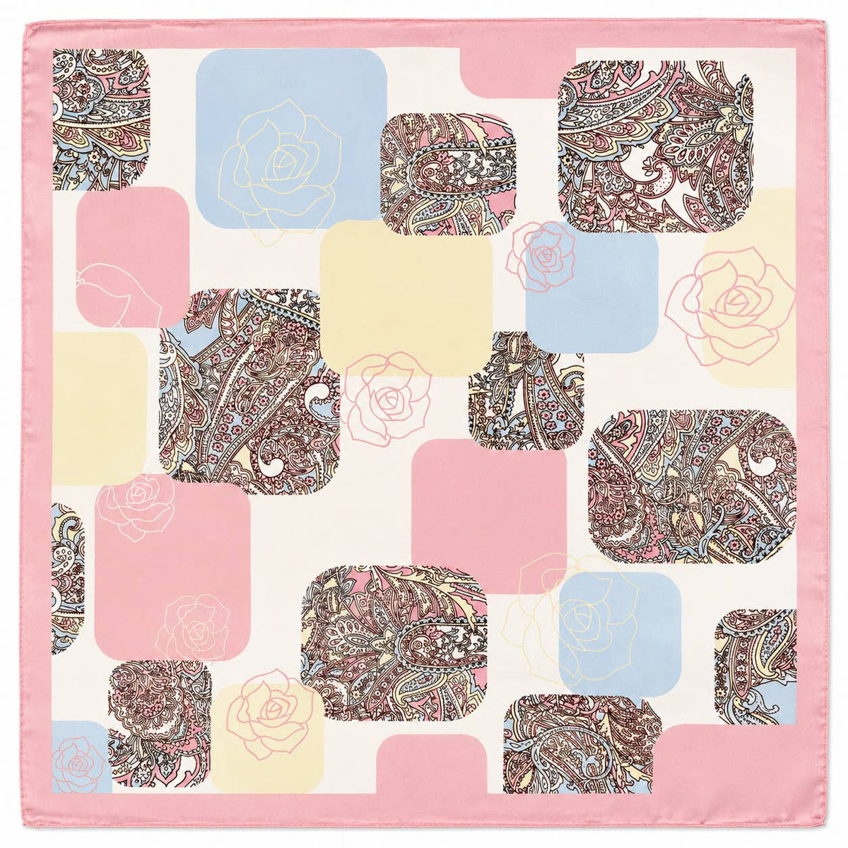 Patterned scarf 70 x 70 cm FL55