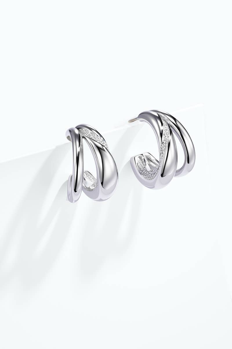 Stainless steel earrings 124AQ585