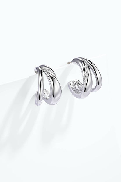 Stainless steel earrings 124AQ585
