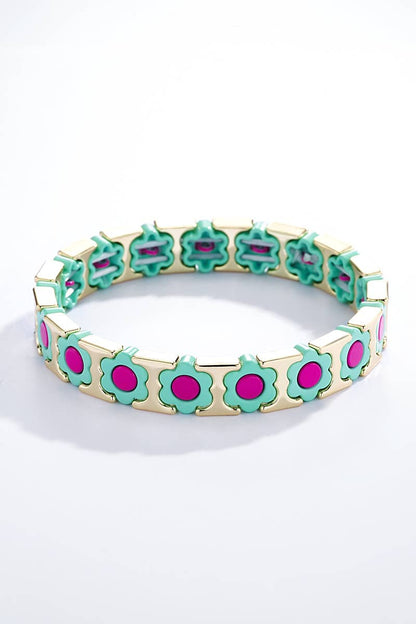 Colorful elastic steel bracelet 324CP07