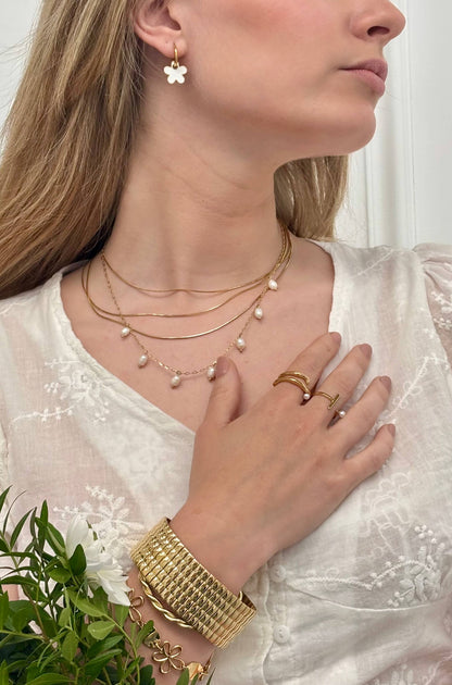 124CA06 stainless steel earrings
