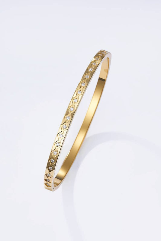 Bracelet jonc en acier inoxydable 324AQ302