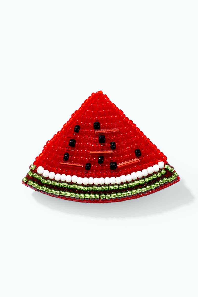 Seed bead watermelon brooch BHY168SY