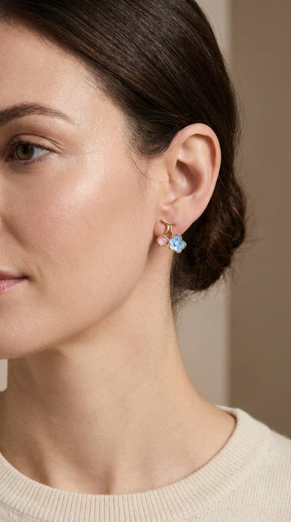 124AQ561 stainless steel earrings