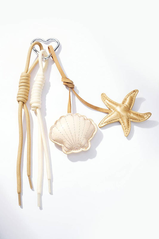 Seashell bag charm and keychain PC43