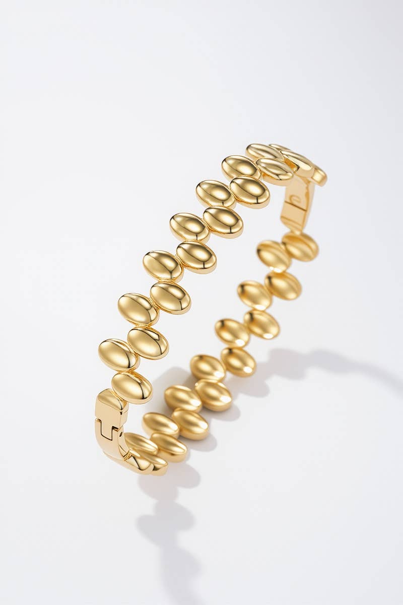 Stainless steel bangle bracelet 324AQ288