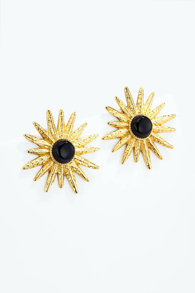 Boucles d'oreille en acier inoxydable 124AQ777