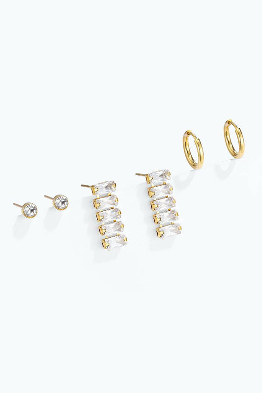 Stainless steel earrings 124RX343