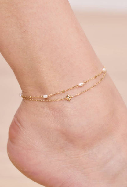 Stainless steel anklet 624AQ05