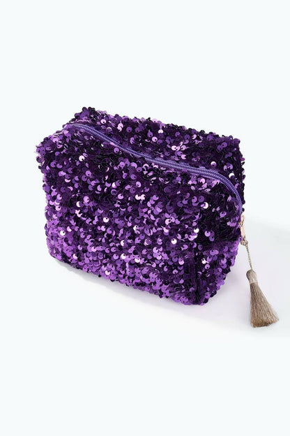 CY45 sequin makeup bag