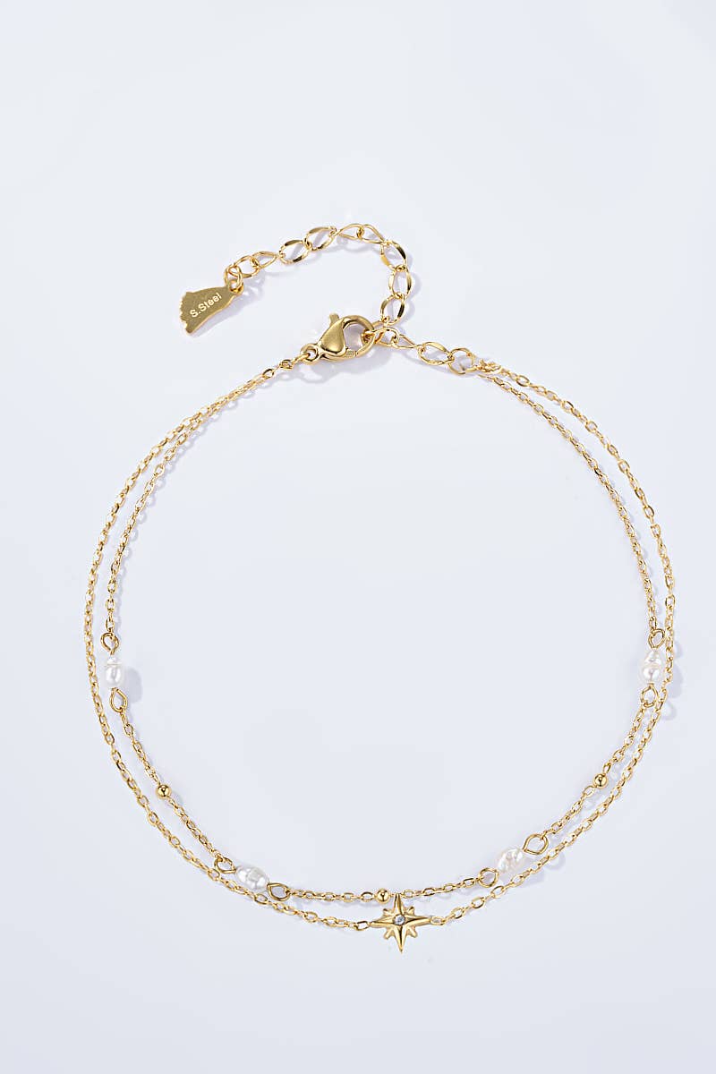 Stainless steel anklet 624AQ05