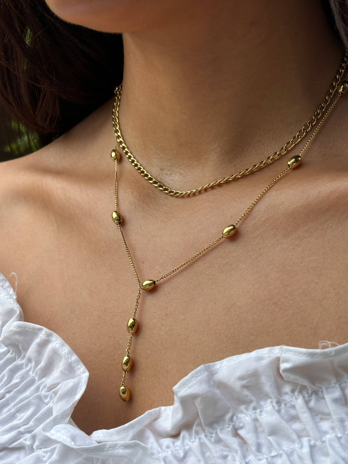 Collier double Y en acier inoxydable 224RX46
