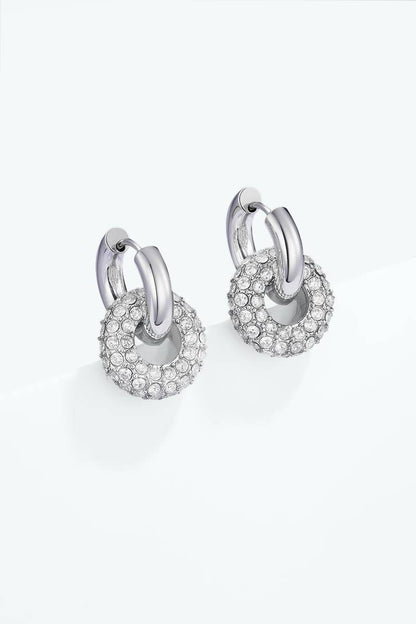 Boucles d'oreille en acier inoxydable 124AQ737