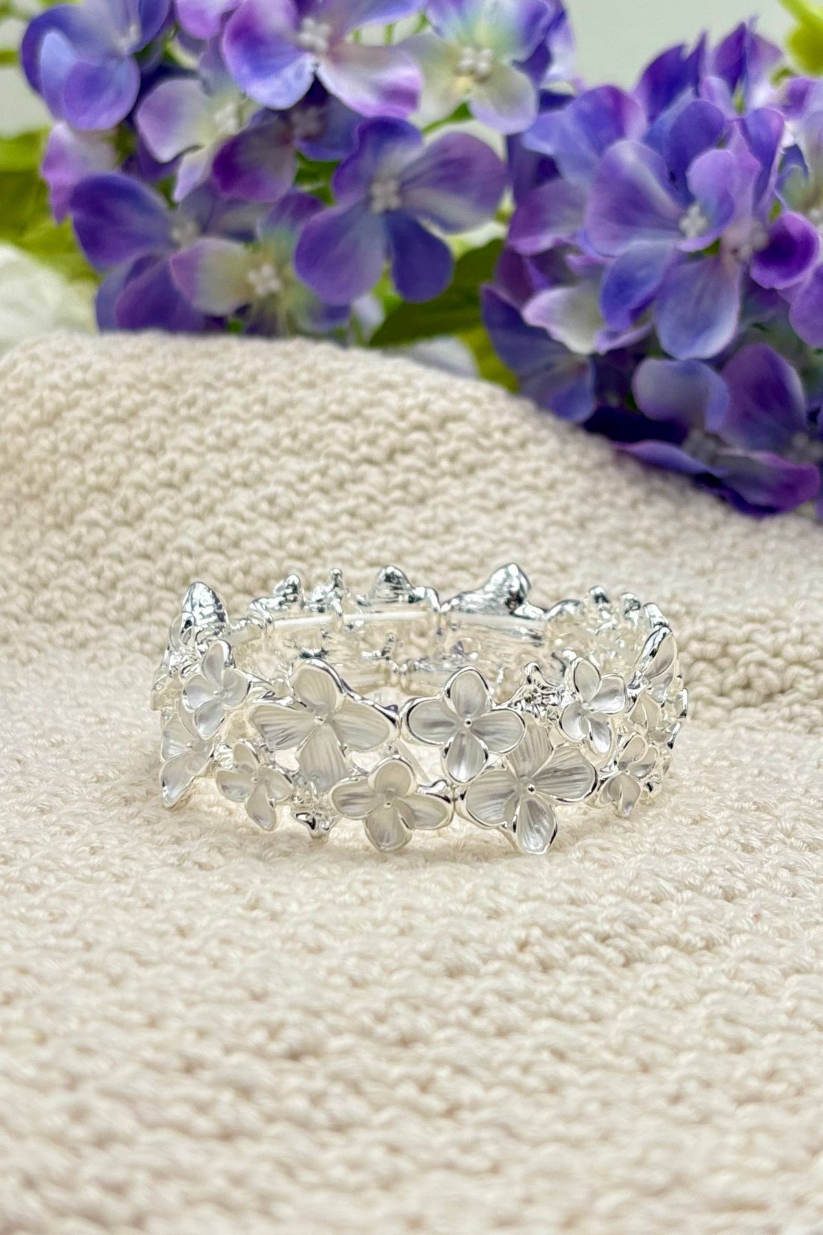 Colorful elastic flower bracelet 324CP22