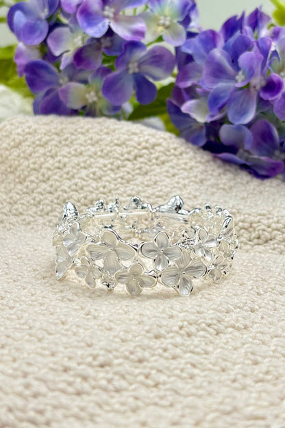 Colorful elastic flower bracelet 324CP22