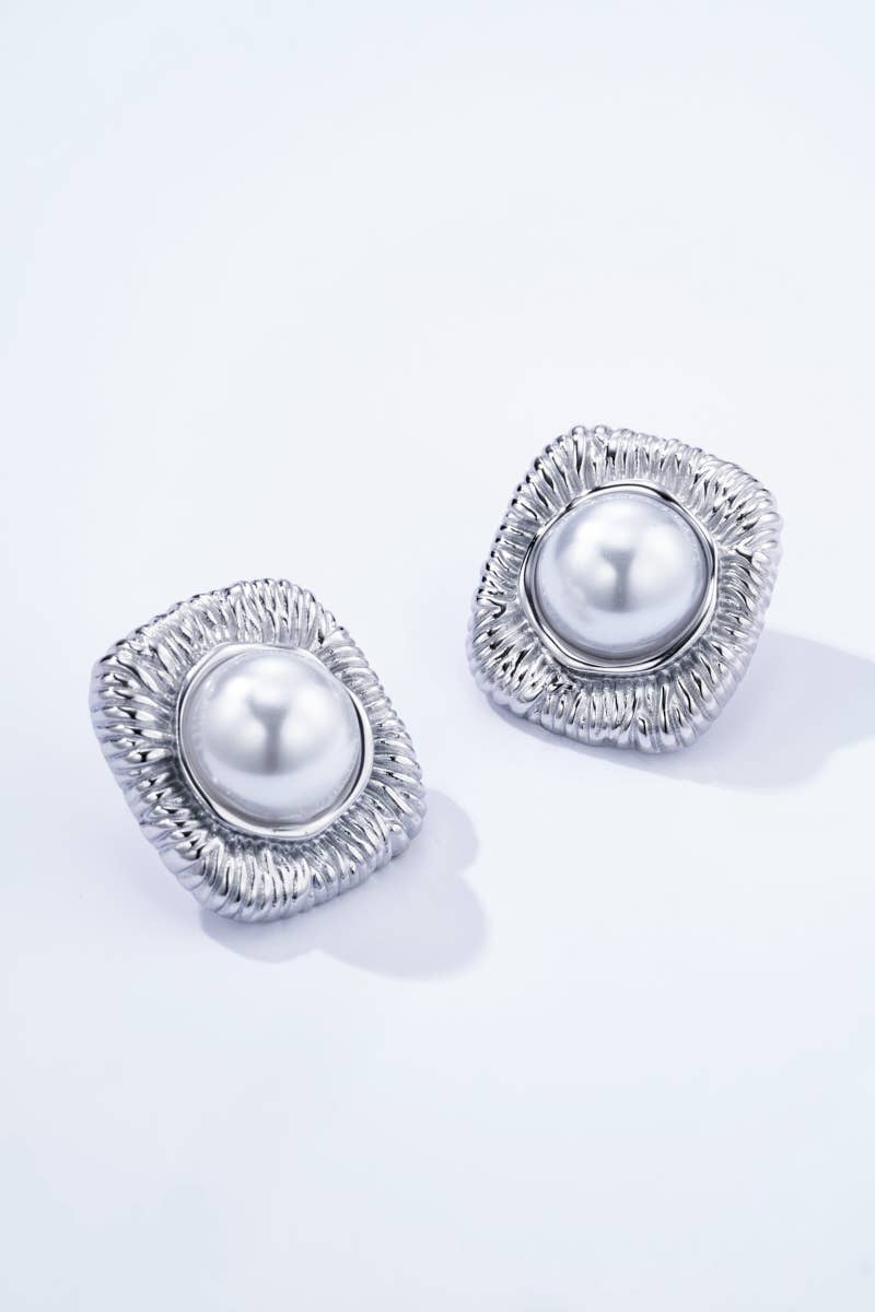 Boucles d'oreilles en acier inoxydable 124AQ322