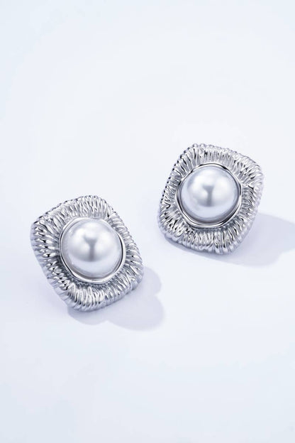 Boucles d'oreilles en acier inoxydable 124AQ322