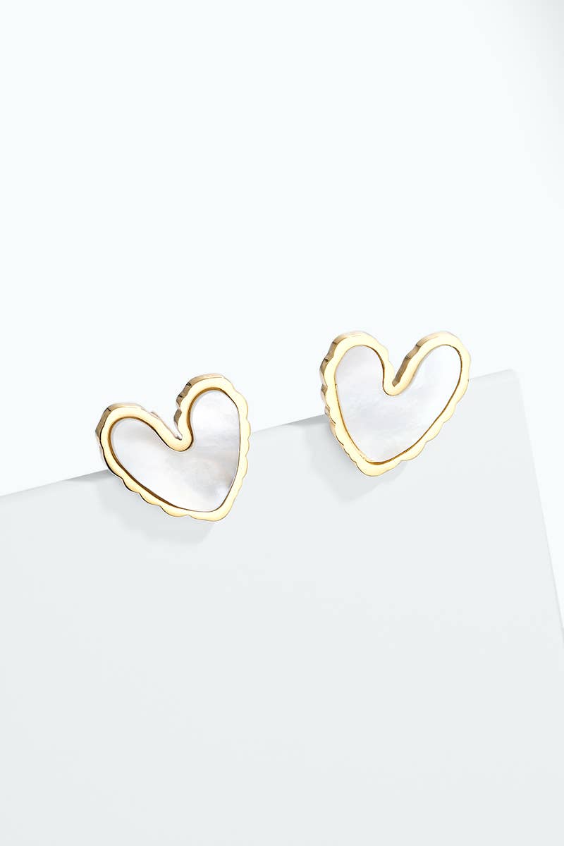 Stainless steel earrings 124AQ646
