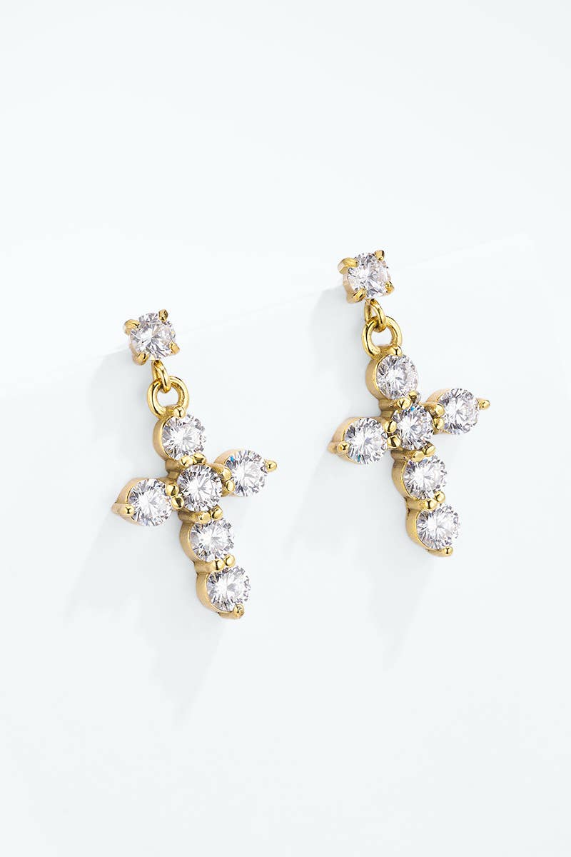 Boucles d'oreilles en acier inoxydable 124AQ686