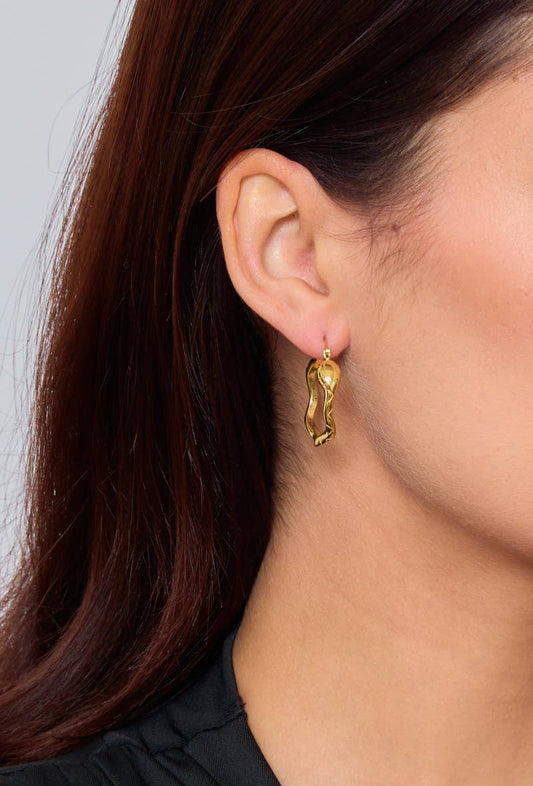 Boucles d'oreilles créoles serpent 124AQ131