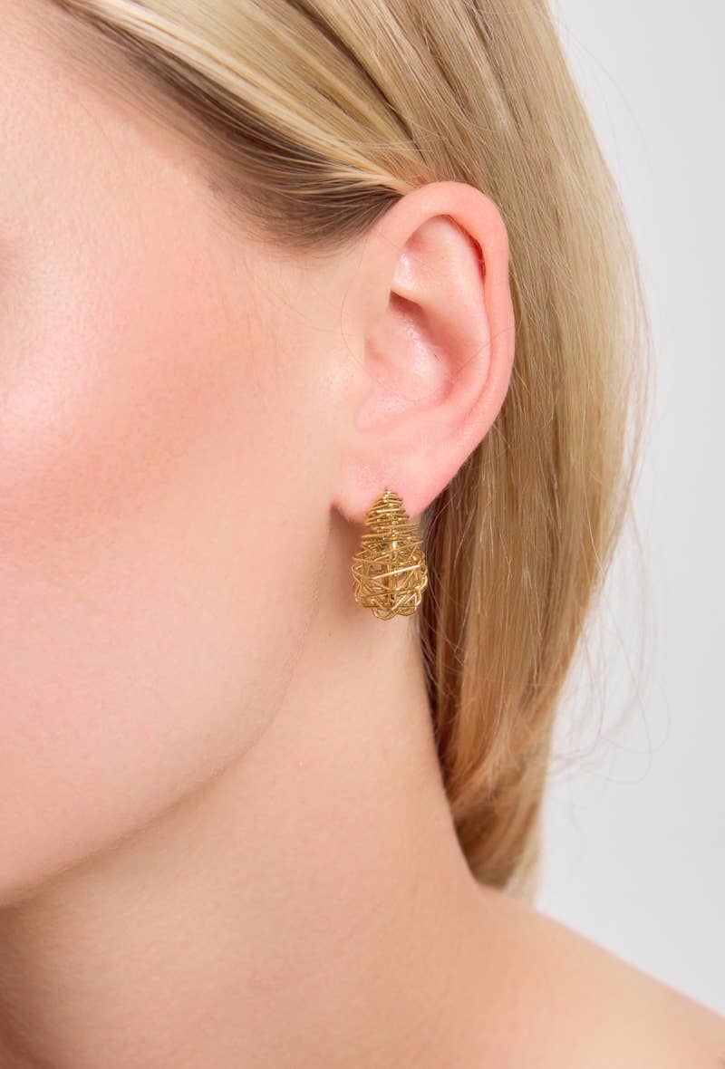 Boucles d'oreilles demi créoles en acier inoxydable 124RX35