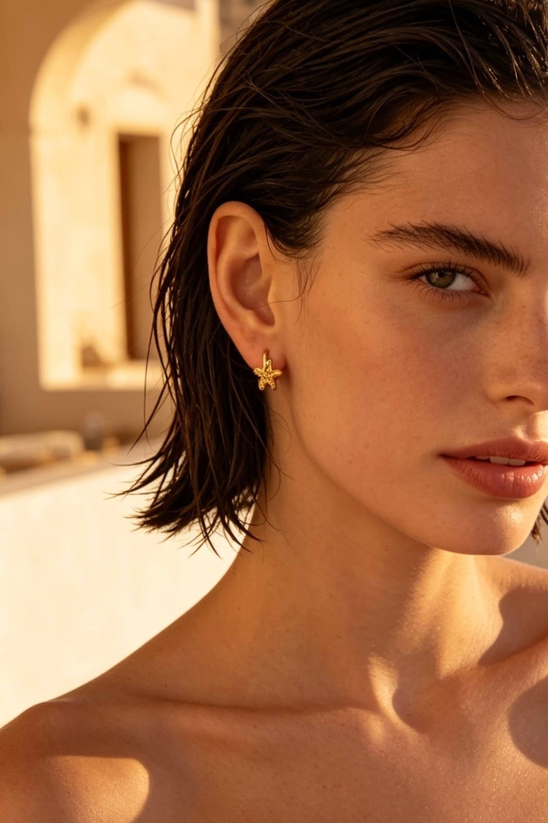 Stainless steel earrings 124RX349