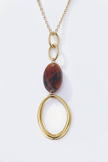 Collier sautoir en acier inoxydable 224RX88