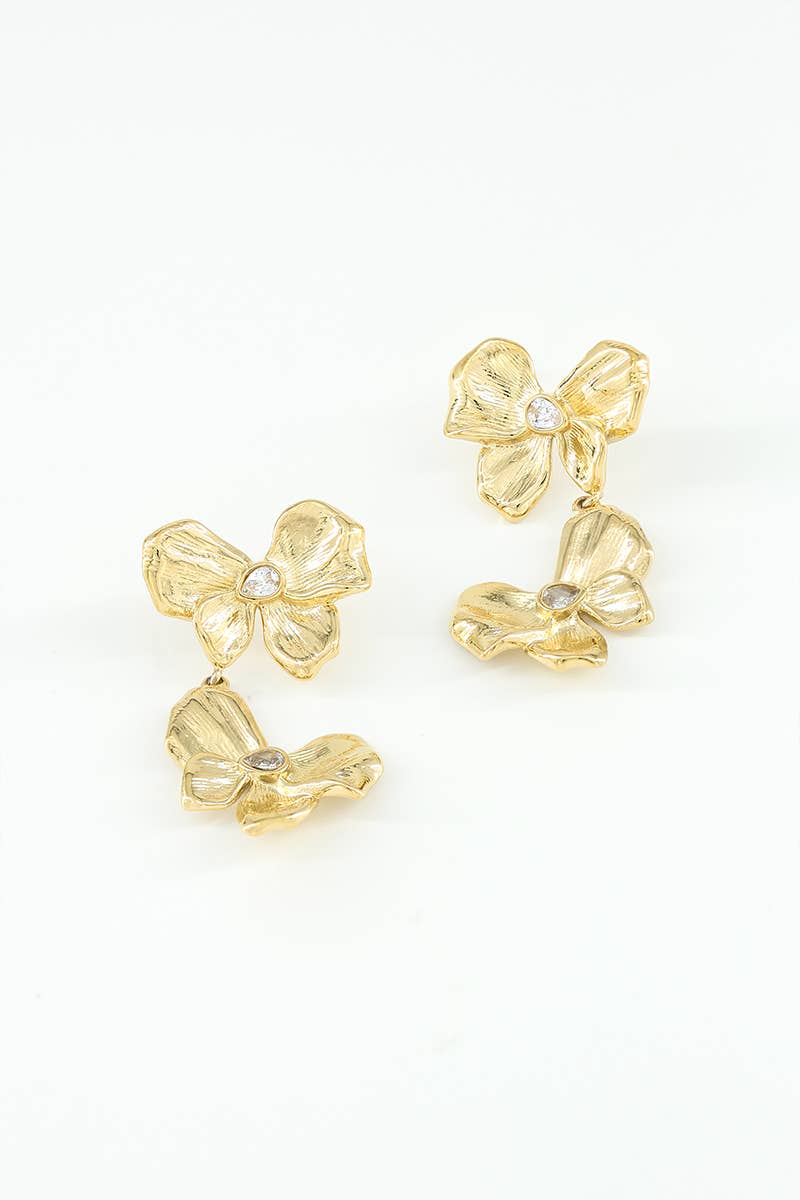 Boucles d'oreilles en acier inoxydable 124AQ233