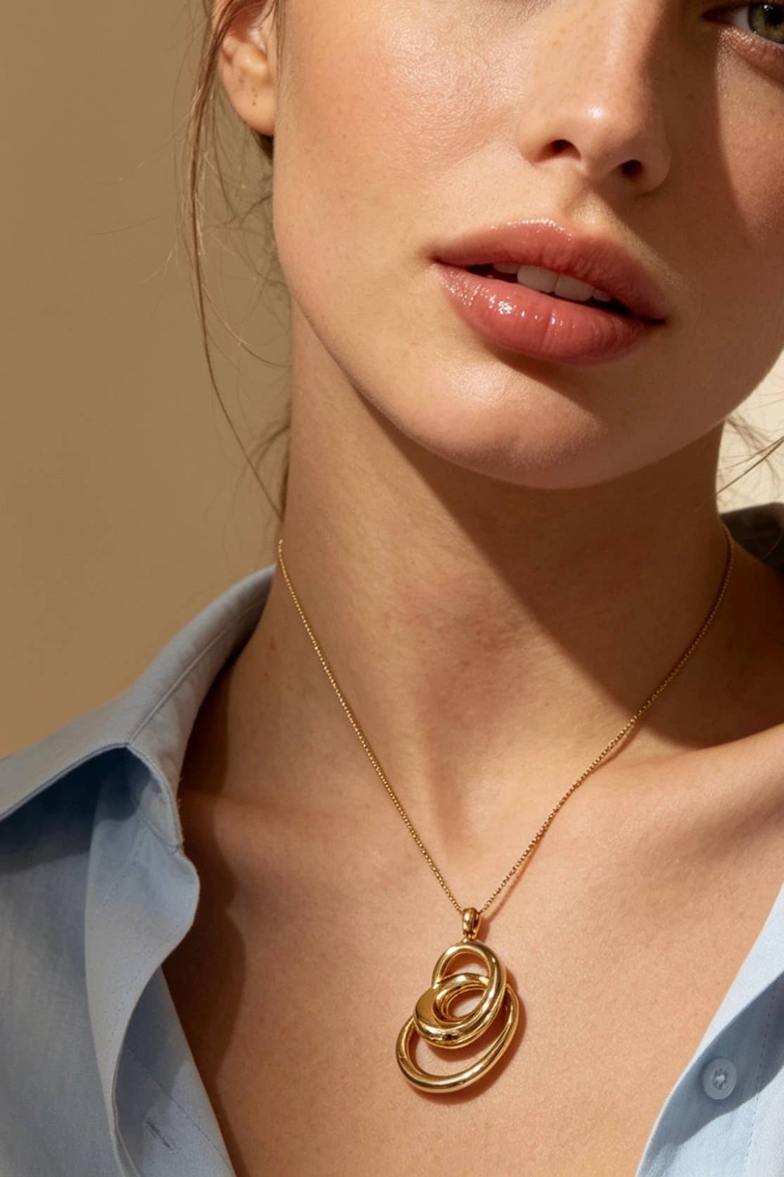 224AQ320 stainless steel chain necklace