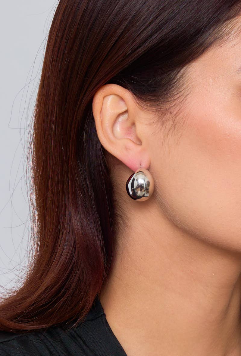 Stainless steel drop earrings 124AQ90