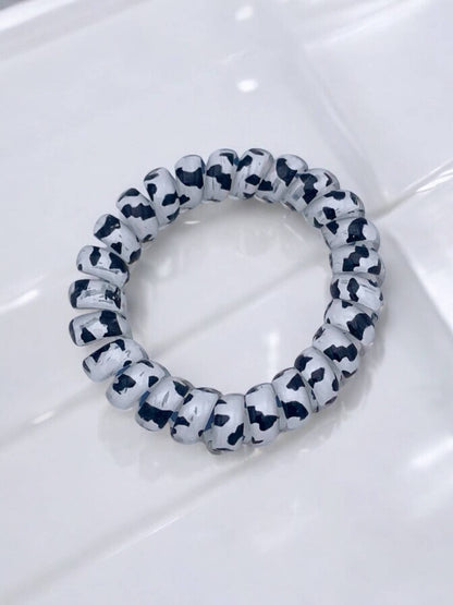 JD03 spotted spiral hair coil