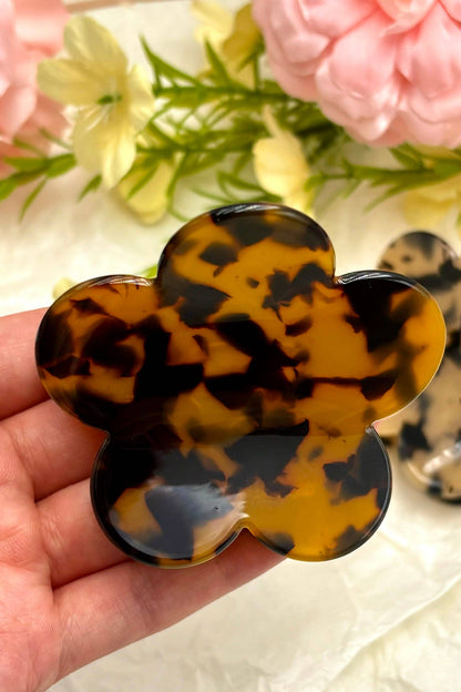 Leopard flower hair clip 7cm YH51M