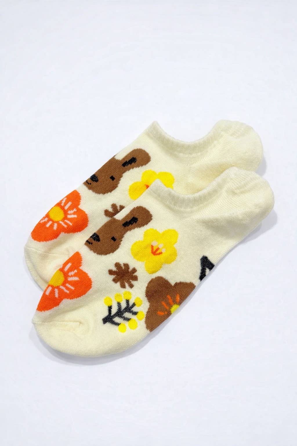 Patterned ankle socks CH012