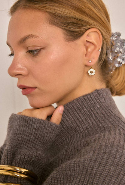 Boucles d'oreilles en acier inoxydable 124RX214