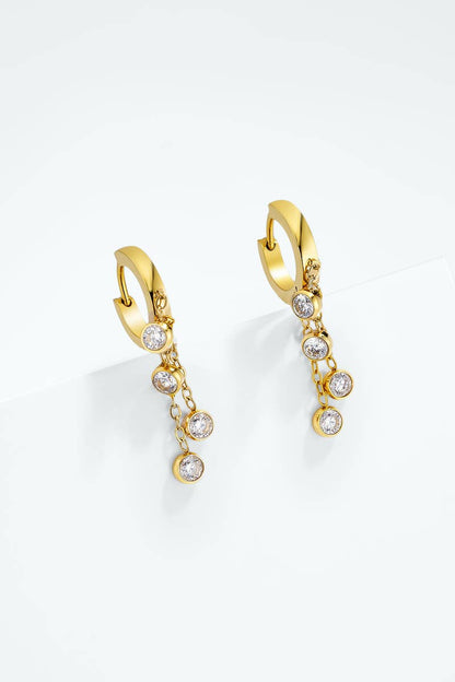 Stainless steel earrings 124AQ795