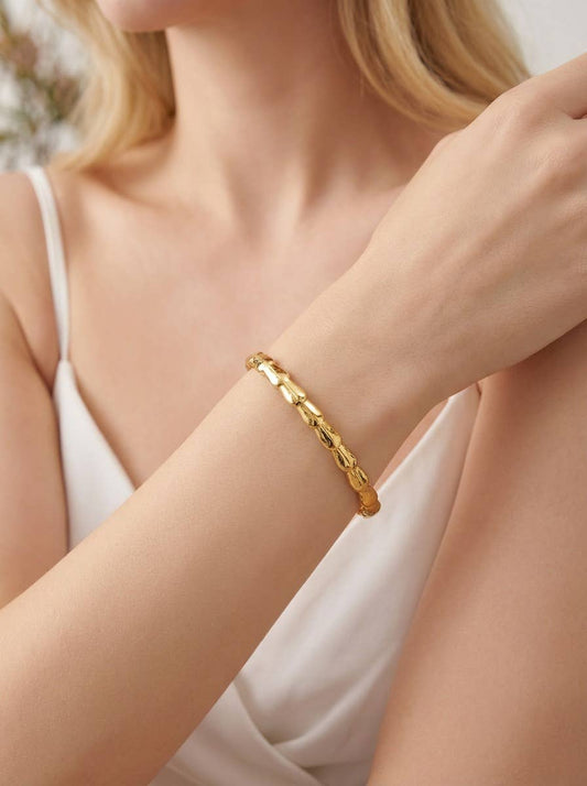 Bracelet jonc en acier inoxydable 324AQ284K