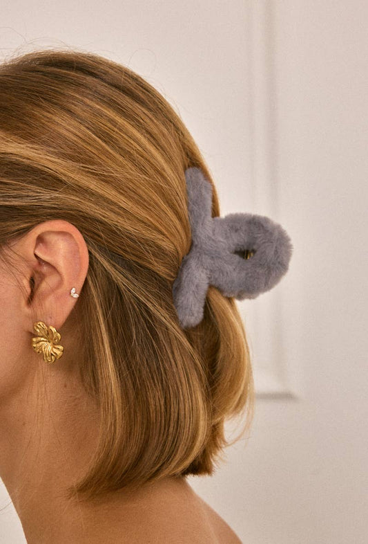 Pince à cheveux fausse fourrure YH202YJ