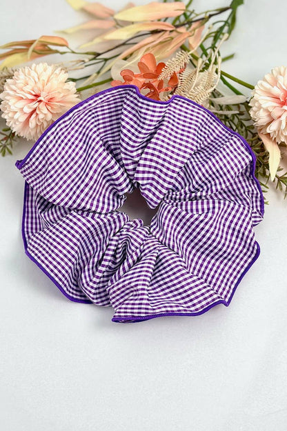 Chouchou à carreaux vichy 20cm FQ57