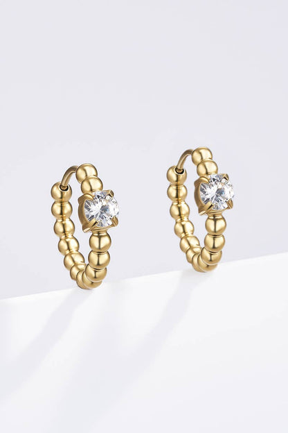 Stainless steel earrings 124AQ553