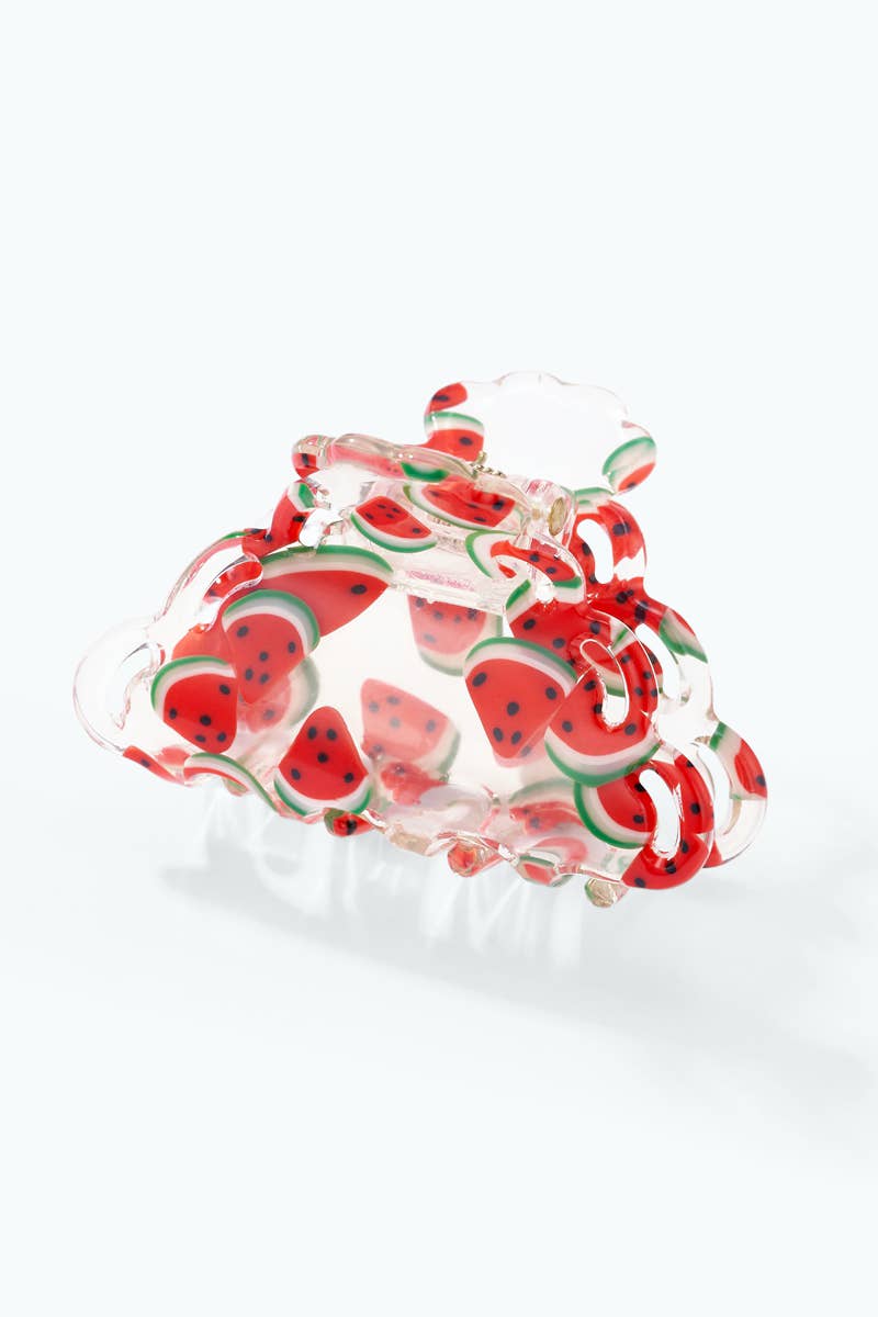 Transparent fruit hair clip 4cm YH148LY