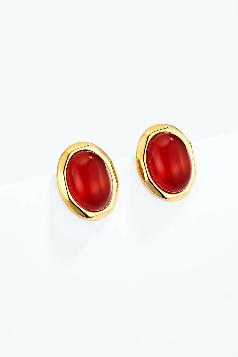 Boucles d'oreille en acier inoxydable 124AQ771