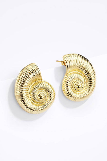 124AQ366 stainless steel earrings