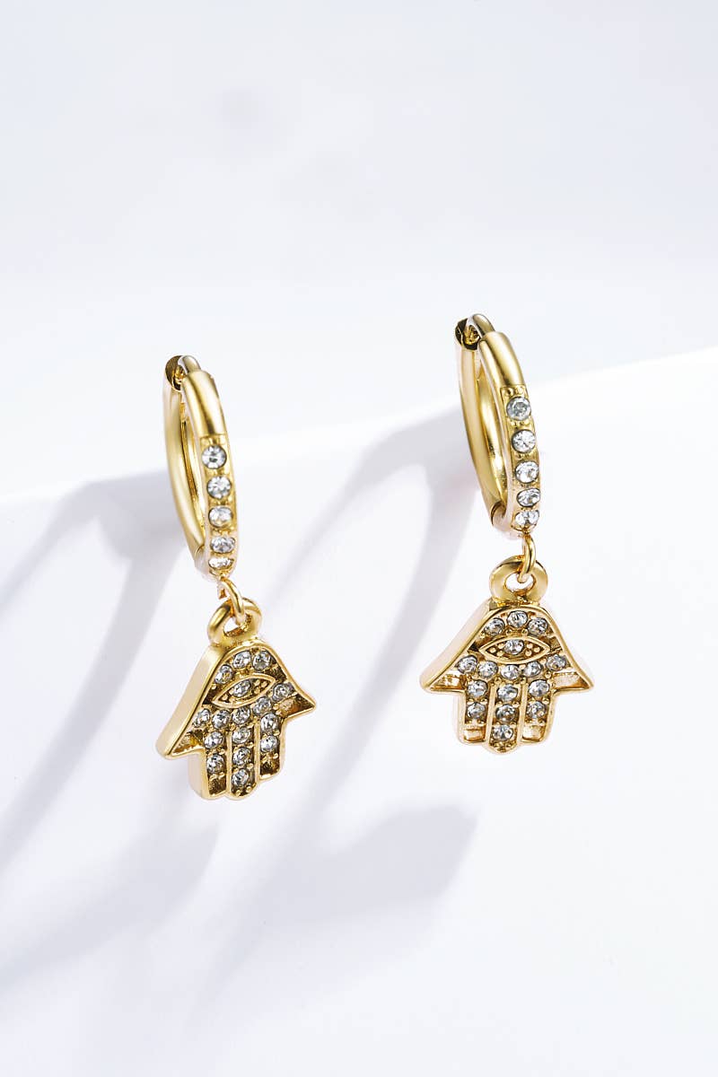 Boucles d'oreille en acier inoxydable 124RX106
