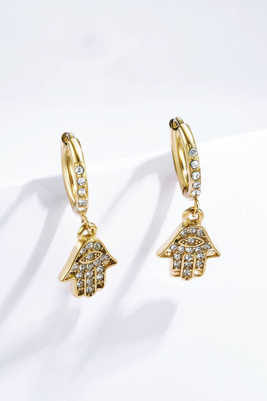 Boucles d'oreille en acier inoxydable 124RX106