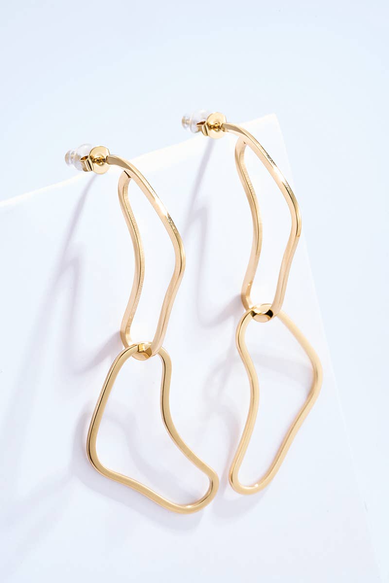 Stainless steel earrings 124AQ285