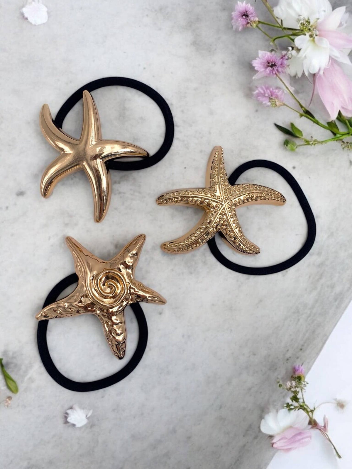 ST30 metallic elastic scrunchie set