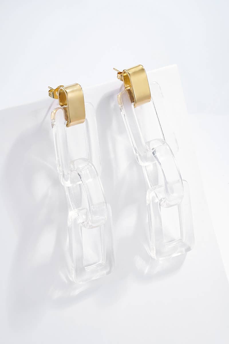 Boucles d'oreilles en acier inoxydable 124CP10