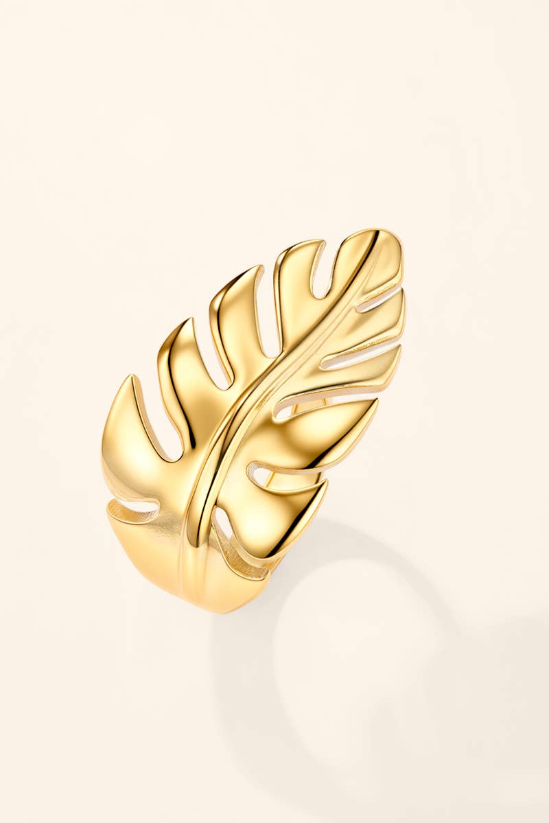 Bague feuille en acier inoxydable 424AQ276