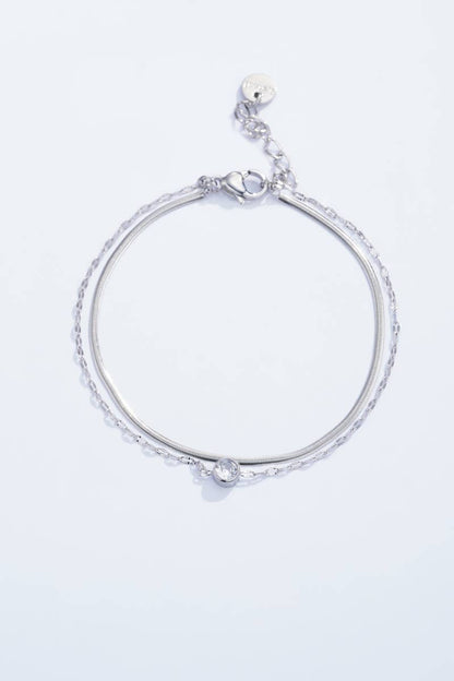 324AQ17 stainless steel double bracelets